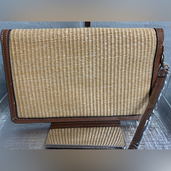 Nanette Lepore Tan and Brown Clutch - Picture 2 of 6